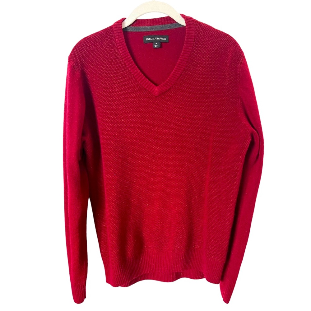 Tricots St Raphael‎ Men’s Red Sweater M